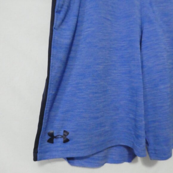UNDER ARMOUR - Heat Gear - Loose | Youth Medium | Blue Sport Shorts with Logo - Picture 6 of 14